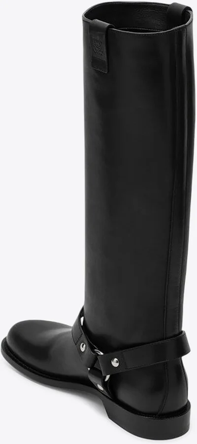 Campo Biker Leather Knee-High Boots - Image 3