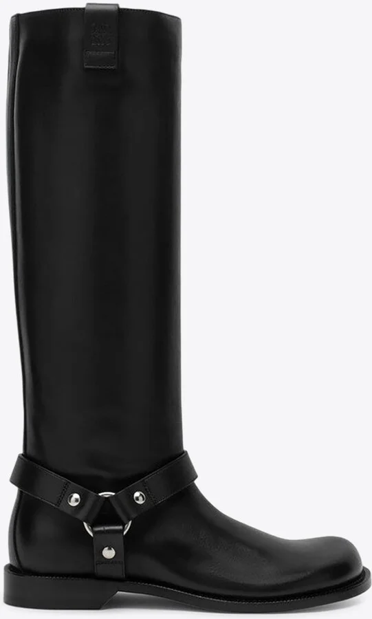 Campo Biker Leather Knee-High Boots