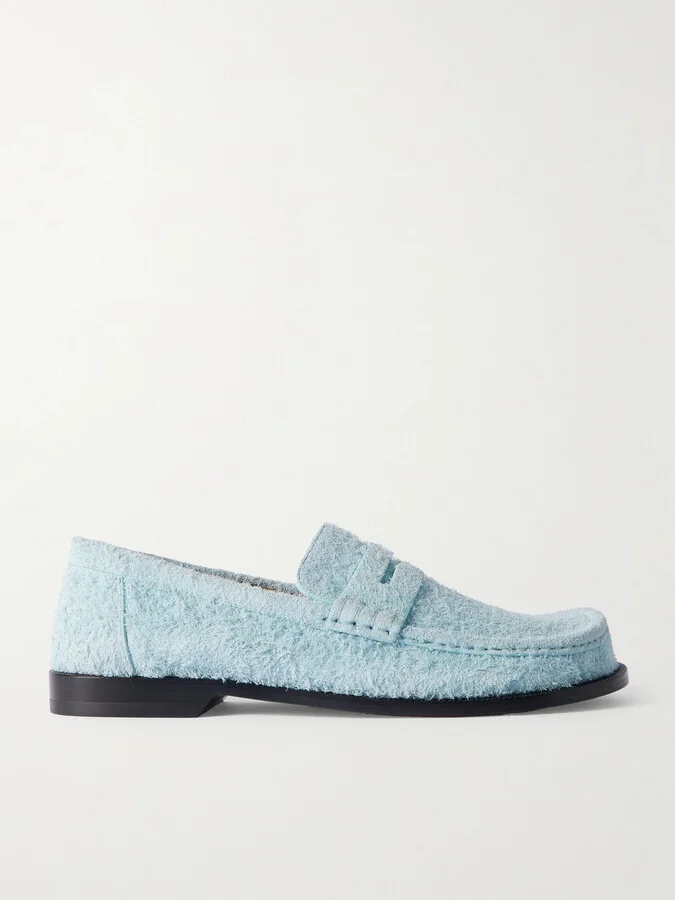 Campo Brushed-Suede Penny Loafers