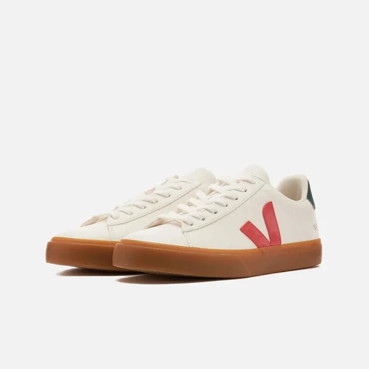 Campo Chromefree CP0503497B Men's White Leather Low Top Comfort Sneakers