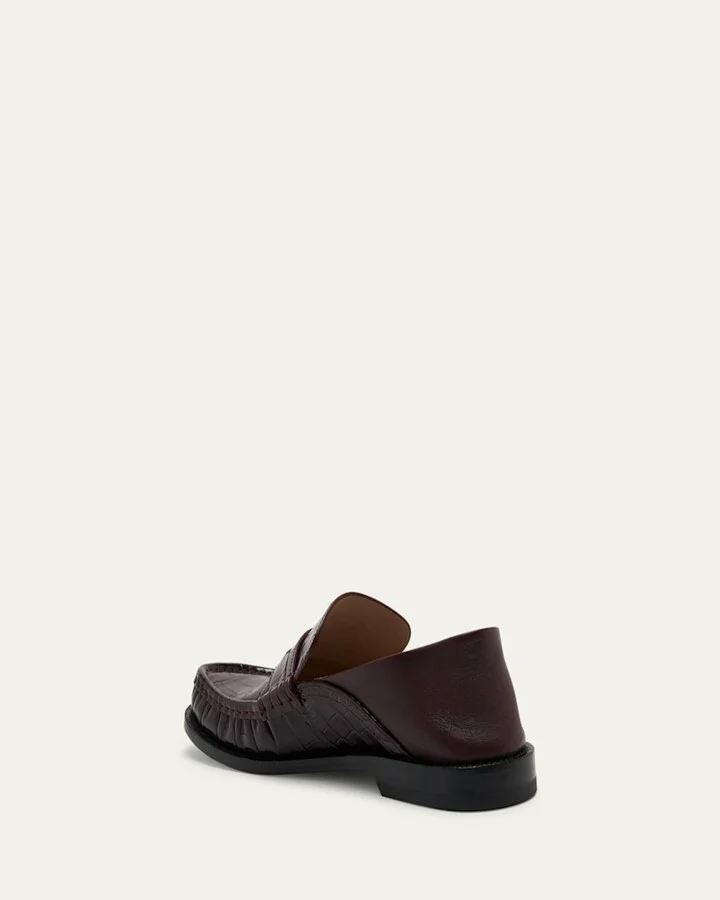 Campo Croco Fold Penny Loafers - Image 5