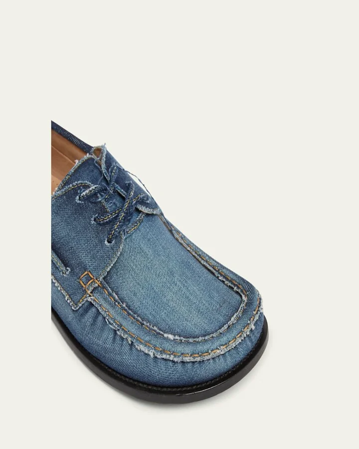 Campo Denim Boat Loafers - Image 3