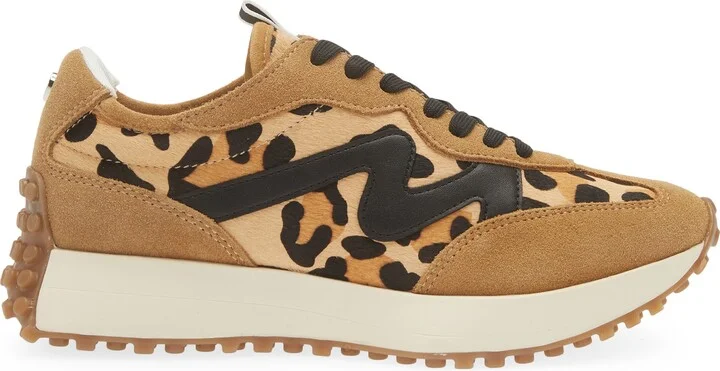 Campo-L Leopard Print Genuine Calf Hair Sneaker - Image 3