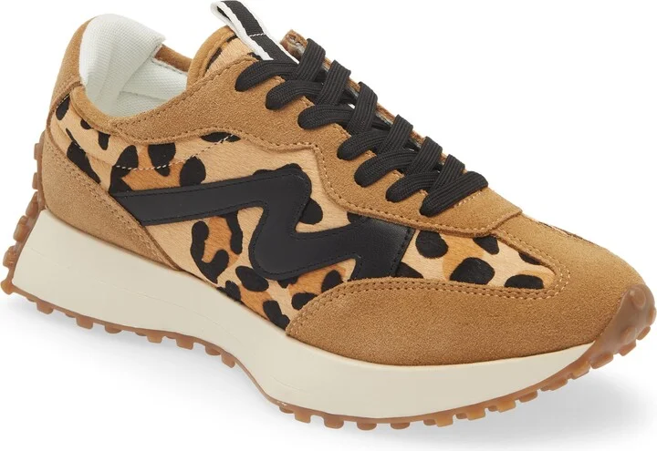 Campo-L Leopard Print Genuine Calf Hair Sneaker