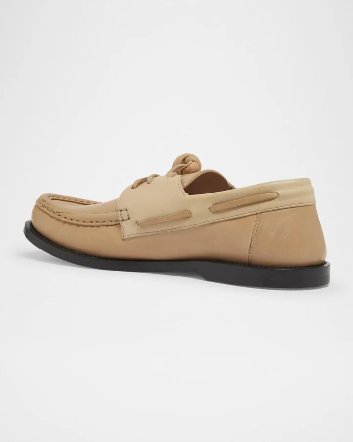 Campo Leather Boat Loafers - Image 4