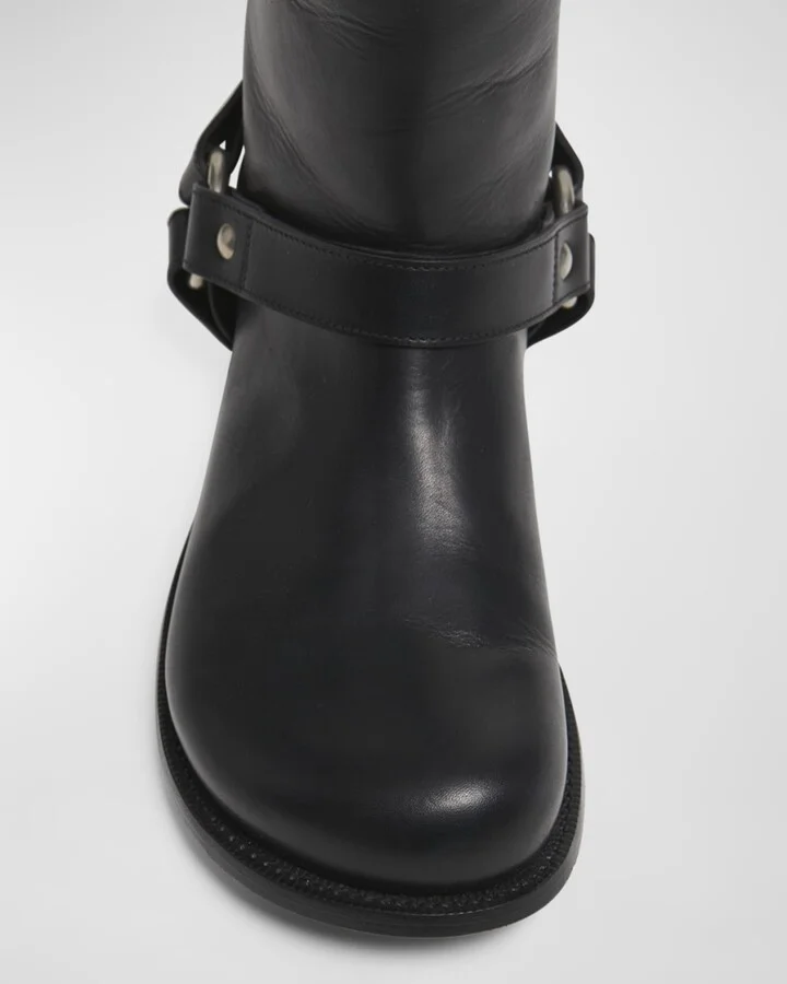 Campo Leather Harness Biker Boots - Image 2