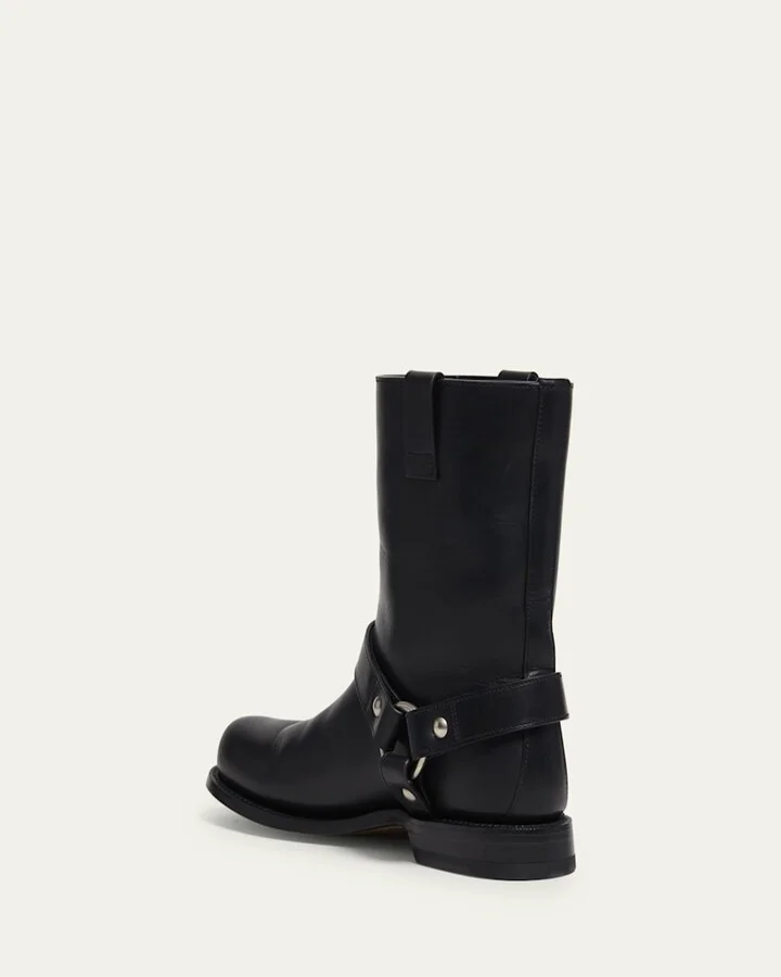 Campo Leather Harness Biker Boots - Image 2