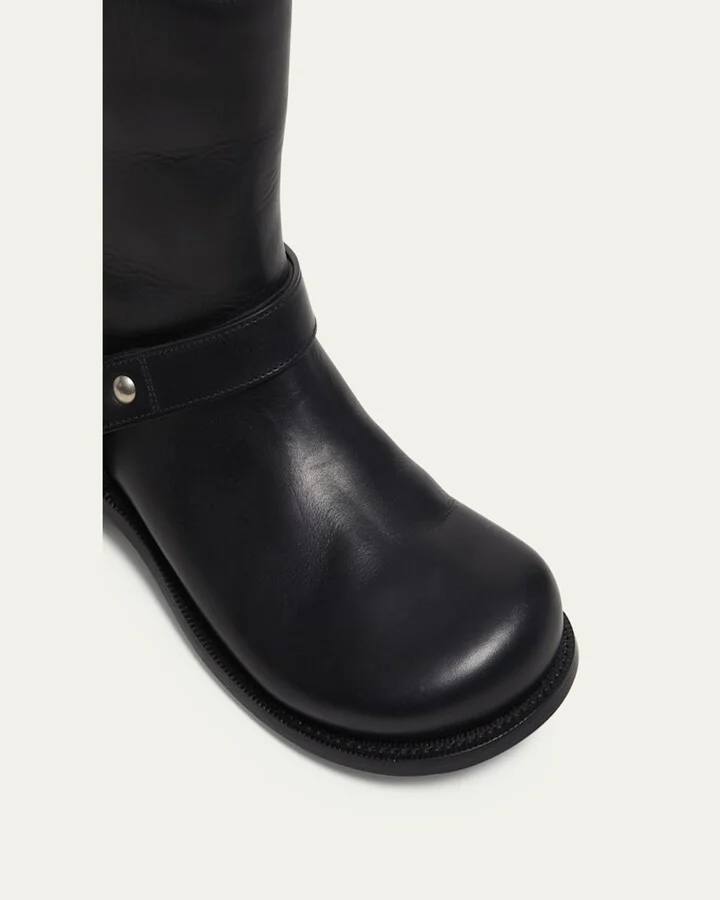 Campo Leather Harness Biker Boots - Image 3