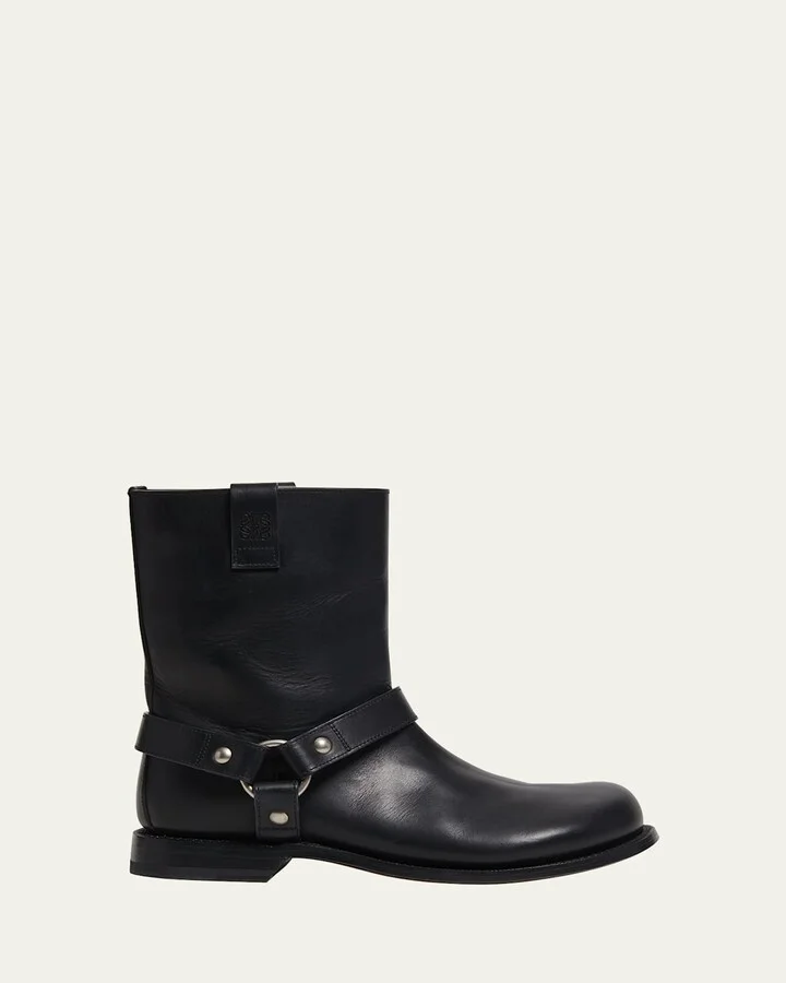 Campo Leather Harness Biker Boots
