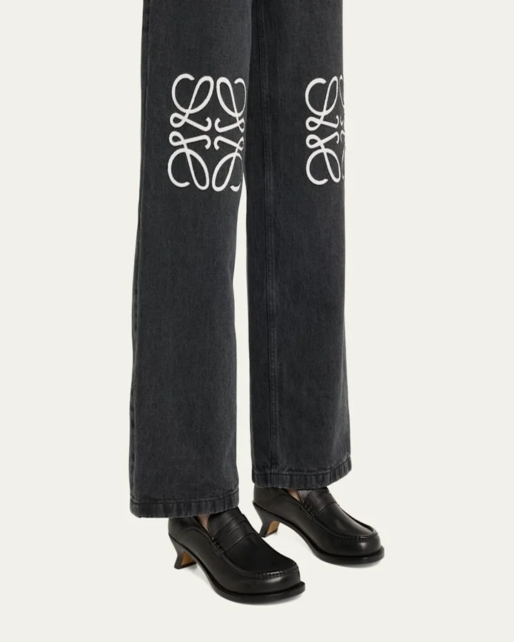 Campo Leather Kitten Penny Loafers - Image 8
