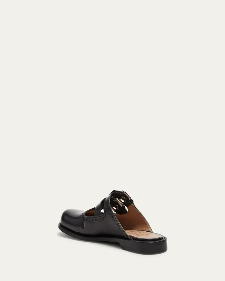 Campo Leather Mary Jane Mules - Image 5