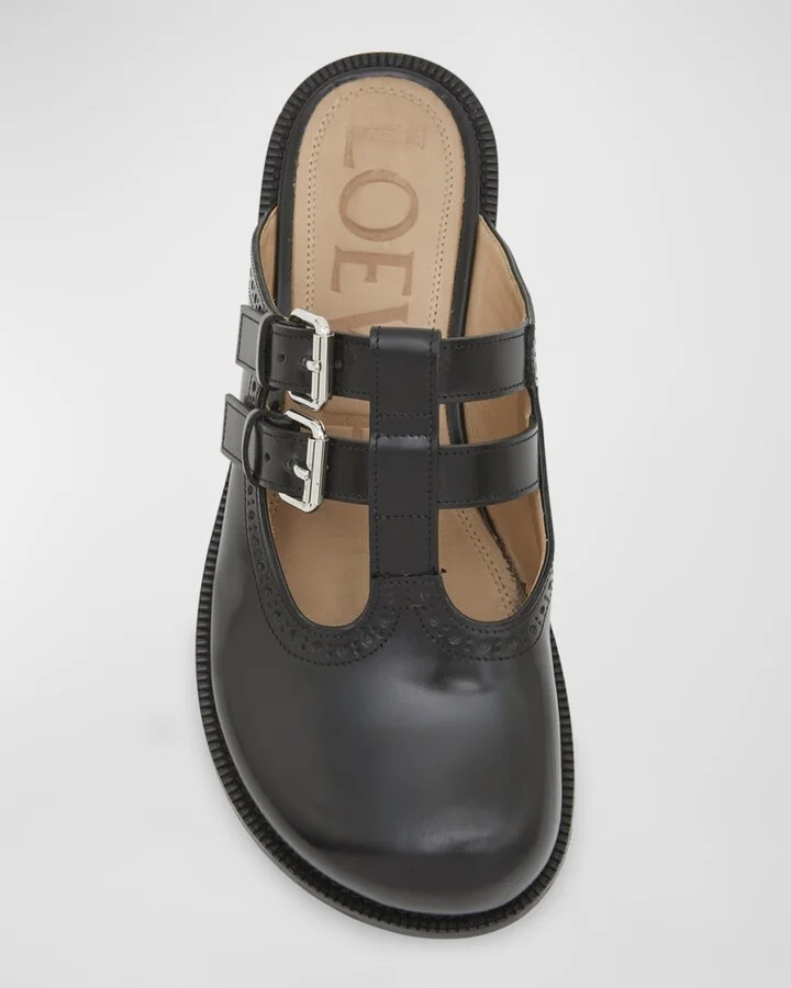 Campo Leather Mary Jane Mules - Image 4