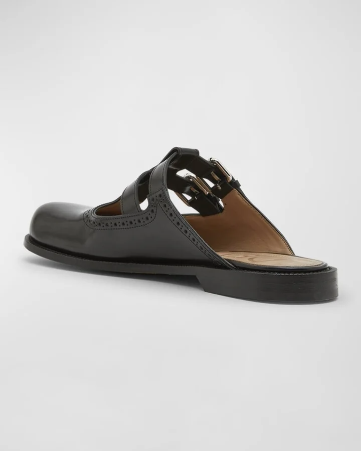 Campo Leather Mary Jane Mules - Image 5