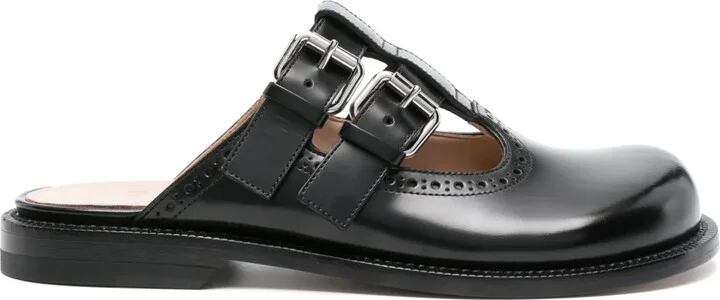 Campo leather Mary Jane mules