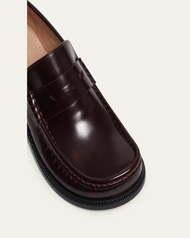 Campo Leather Penny Loafers - Image 2