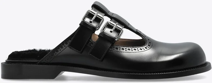 Campo Mary Jane-Calfskin Mules