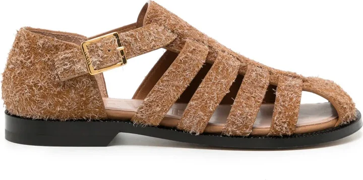 Campo suede caged sandals