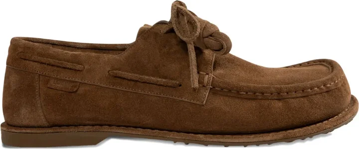 Campo suede lace-up boat shoes