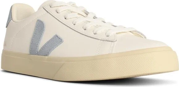 'campo' White And Light Blue Leather Sneakers - Image 2