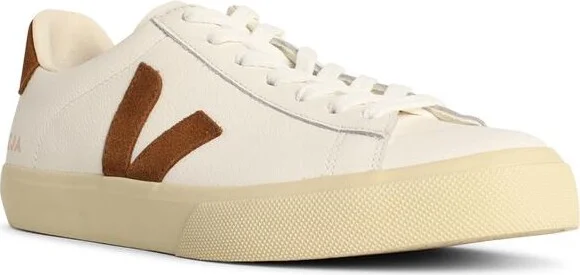 'campo' White Leather And Cognac Sneakers - Image 2