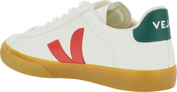 'campo' White Low Top Sneakers With Logo Detail In Leather Man - Image 3