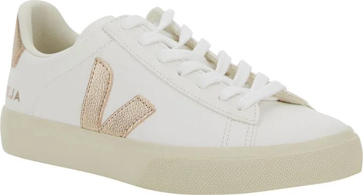 'campo' White Low Top Sneakers With Metallic Logo In Leather Woman - Image 2