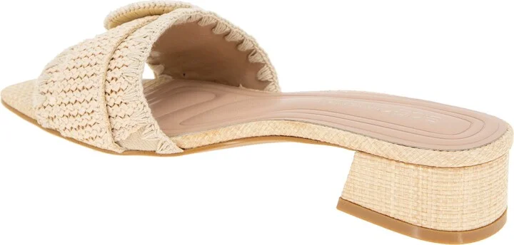 Camri Buckled Raffia Slide Sandal - Image 2