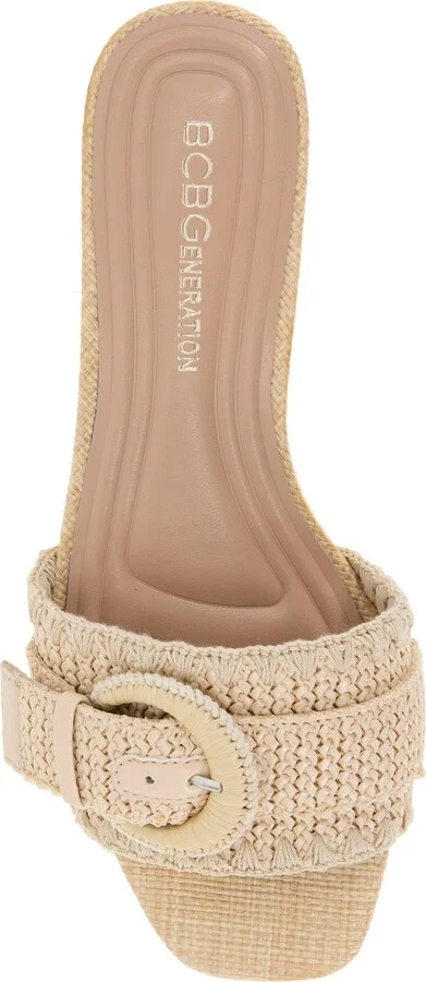 Camri Buckled Raffia Slide Sandal - Image 5