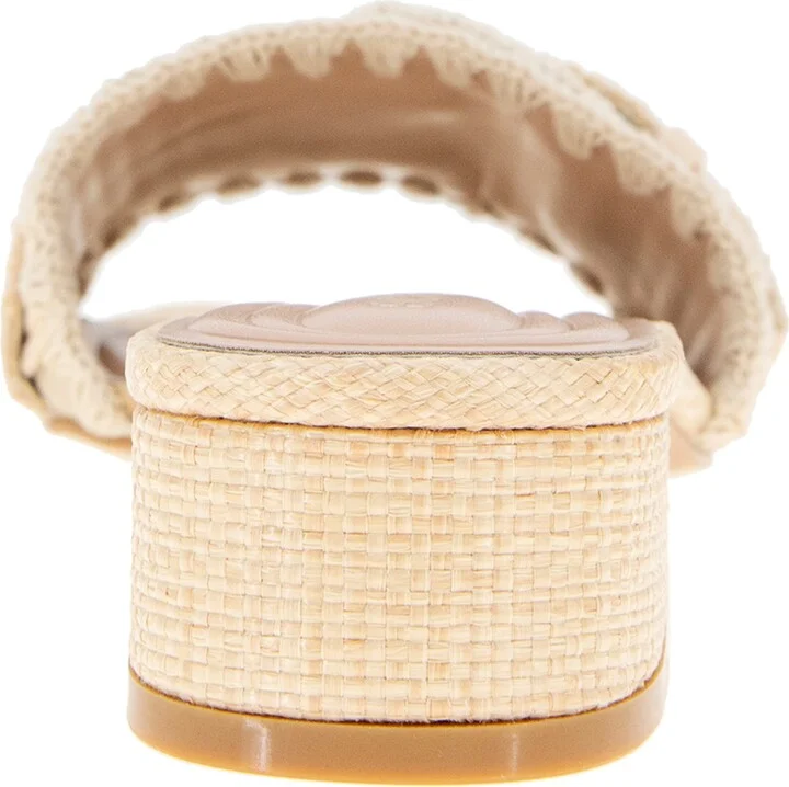 Camri Buckled Raffia Slide Sandal - Image 6