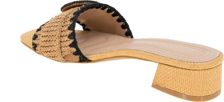 Camri Buckled Raffia Slide Sandal - Image 11