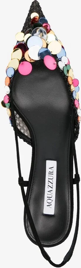 Can Can 50 Paillettes-Embellished Mesh Pumps - Image 3