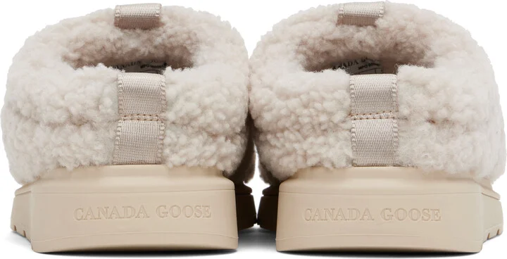 Canada Goose Beige Porteau Shearling Mules - Image 2