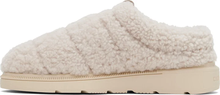 Canada Goose Beige Porteau Shearling Mules - Image 3