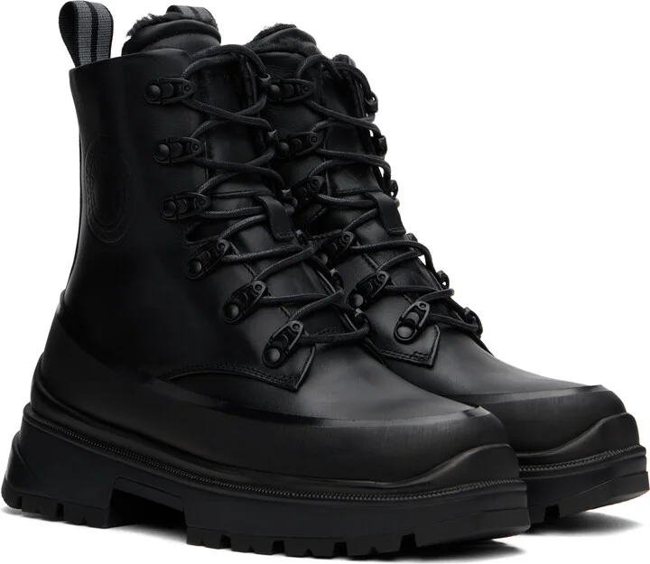 Canada Goose Black Kya Lace-Up Boots - Image 4