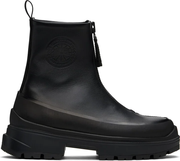 Canada Goose Black Kya Zip-Up Boots
