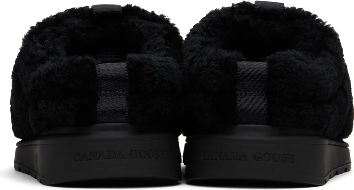 Canada Goose Black Porteau Shearling Mules - Image 2