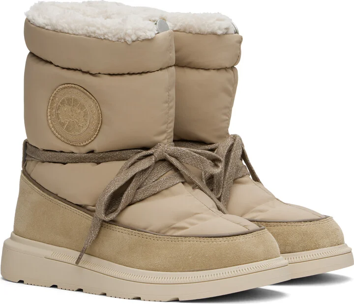 Canada Goose Tan Demma Puffer Boots - Image 4