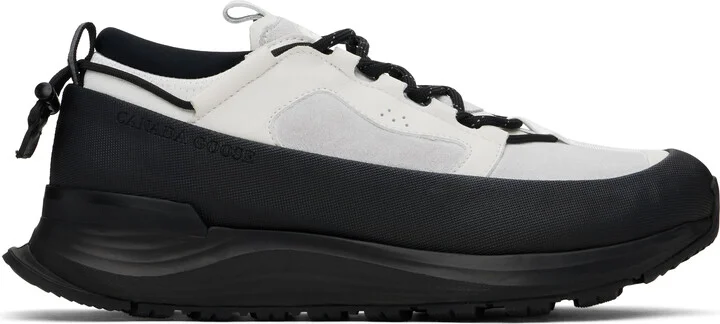 Canada Goose White & Black Glacier Trail Sneakers