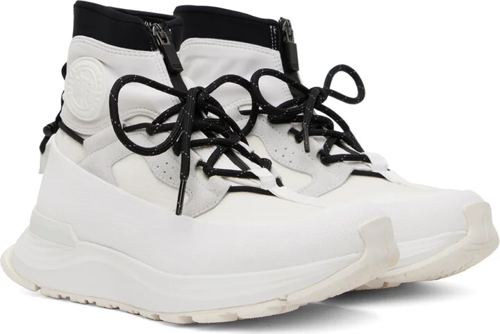 Canada Goose White Glacier Trail High Sneakers - Image 4