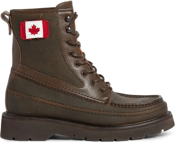 Canadian Flag ankle boots