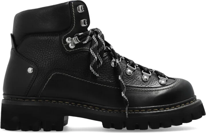 ‘Canadian’ Leather Ankle Boots, , - Black