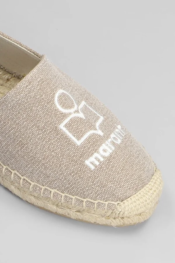 Canae Espadrilles In Beige Cotton - Image 5
