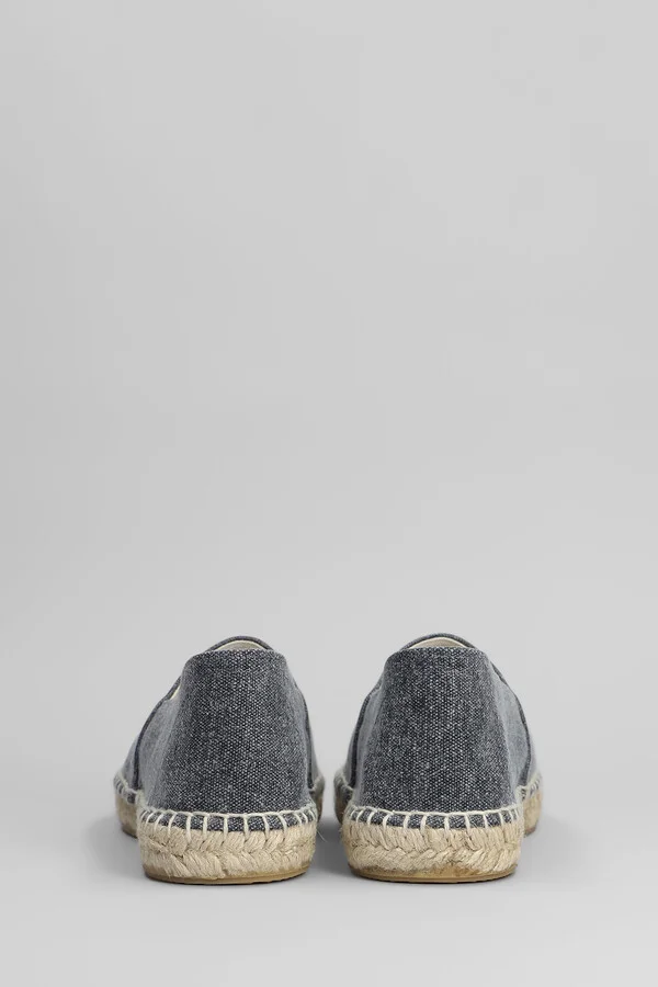 Canae Espadrilles In Black Cotton - Image 4