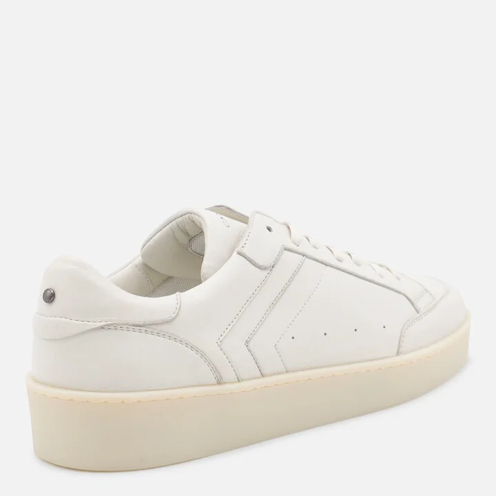 Canali White Leather Sneakers - Image 3