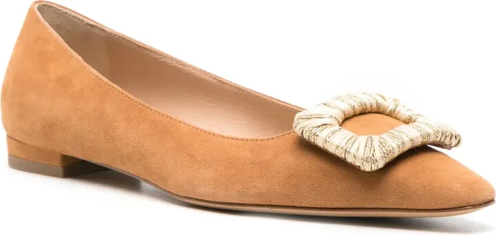 Canary suede ballerina shoes - Image 2