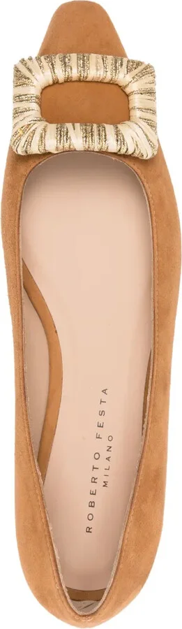 Canary suede ballerina shoes - Image 4