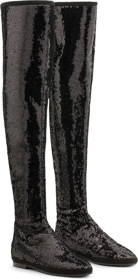 Candle sequin-embellished boots - Image 2