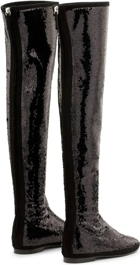 Candle sequin-embellished boots - Image 3