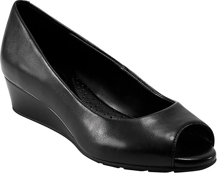 Candra3 Womens Patent Leather Dressy Wedge Heels