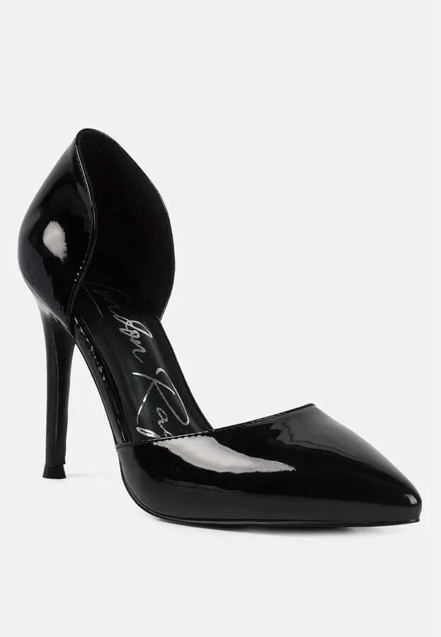 Candy Cane Patent Faux Leather High Heel Pumps - Image 2